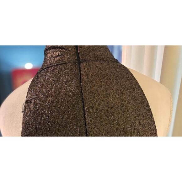 Jewel Badgley Mishka Dress Bodycon Metallic Party Baddie Vegas Mob Wife Y2k - Picture 6 of 6